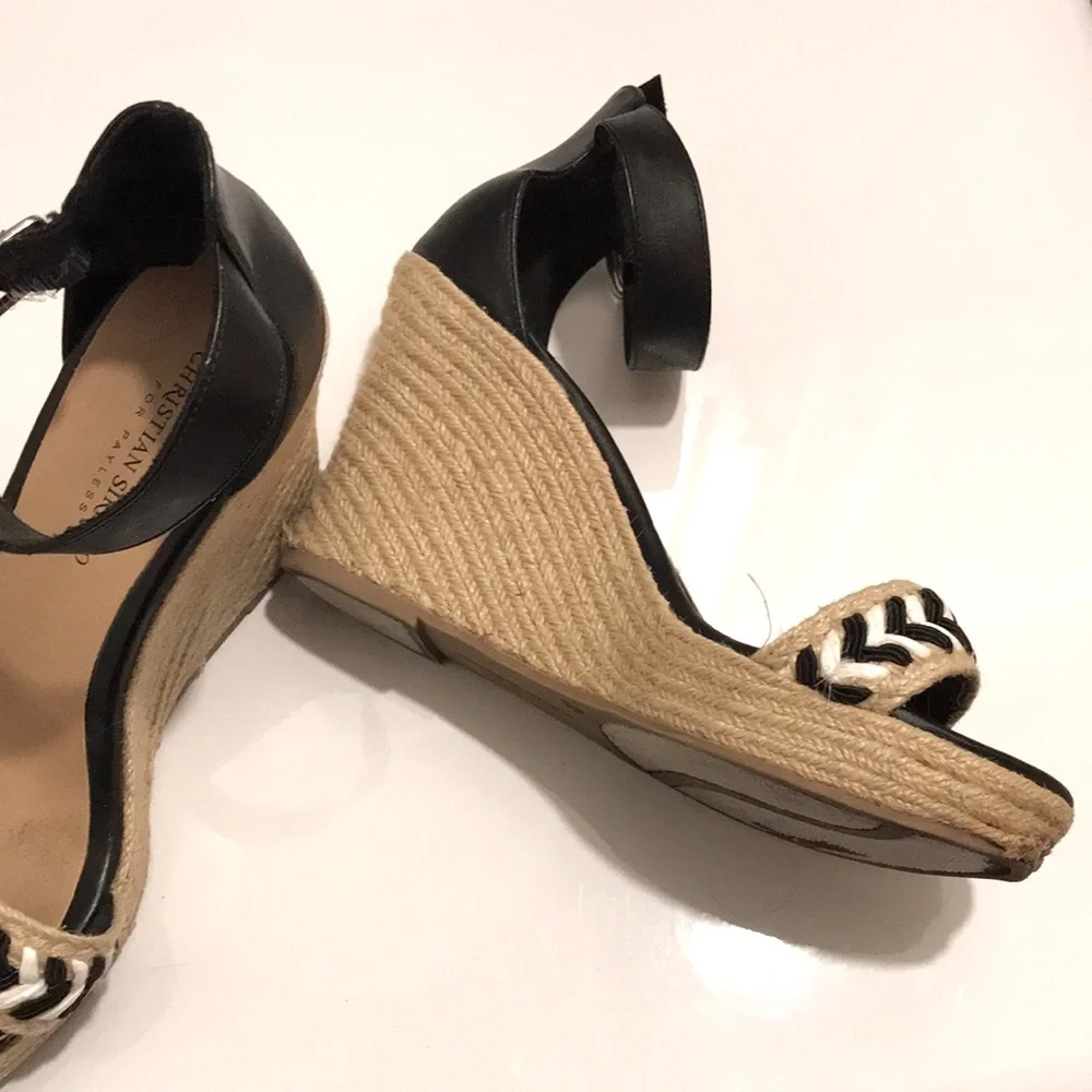 CHRISTIAN SORIANO Espadrille Platform Wedge Sandals - Picture 5 of 8